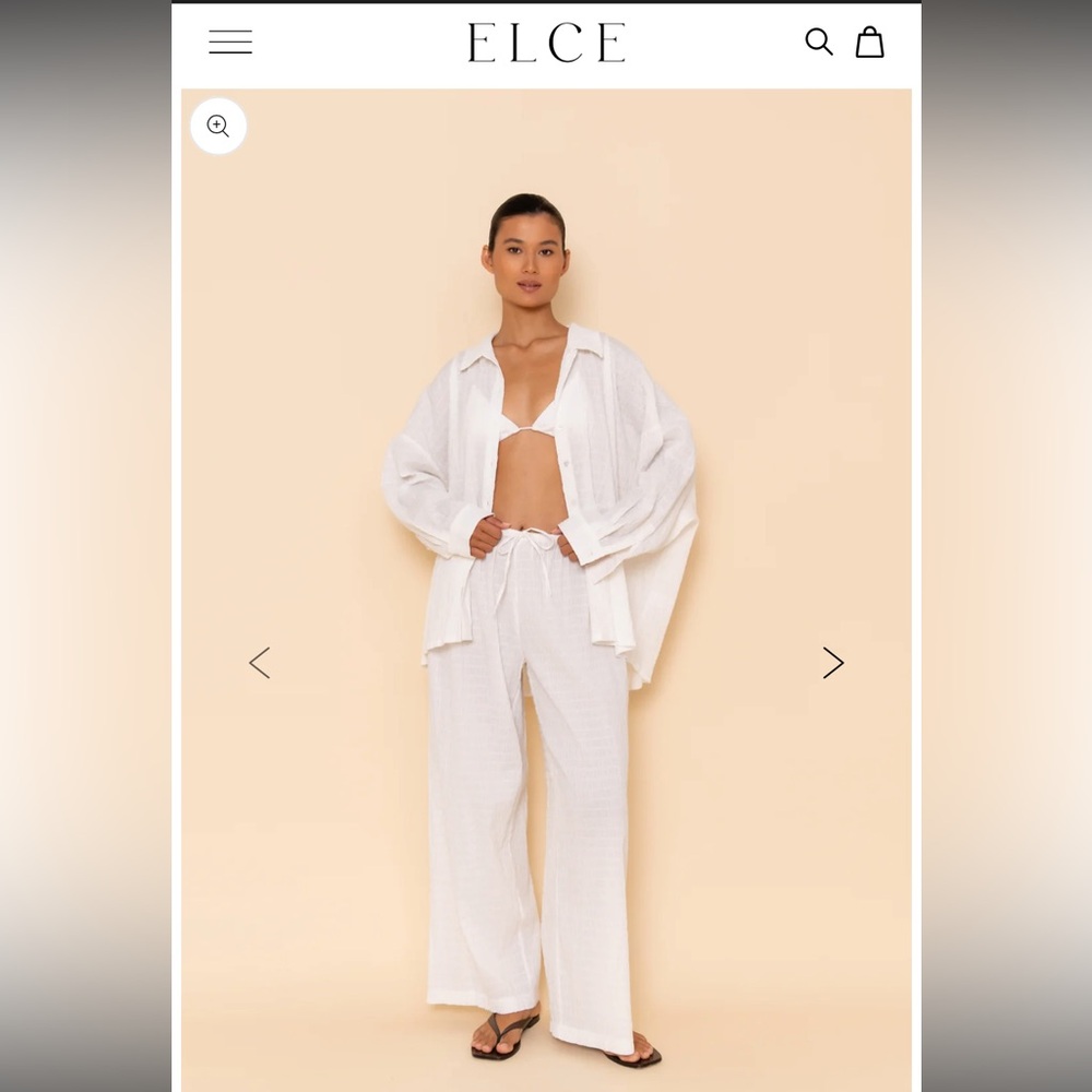 Elegant White shirt by Elce